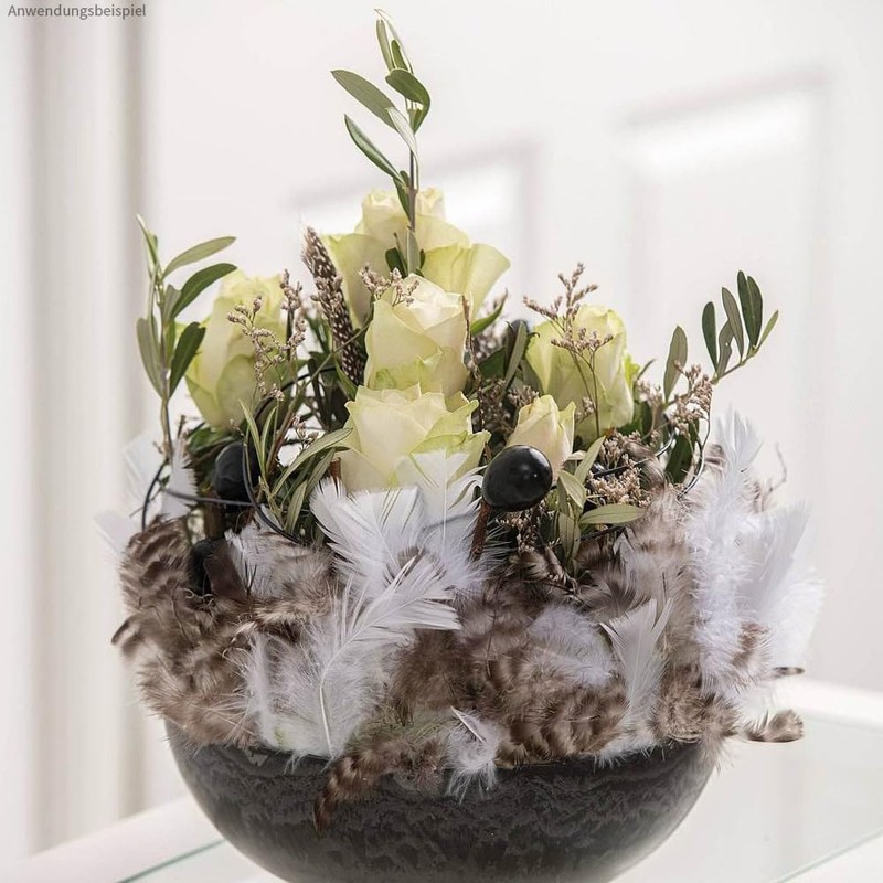 matches21 Round flat planting bowl planter flower bowl plastic bowl