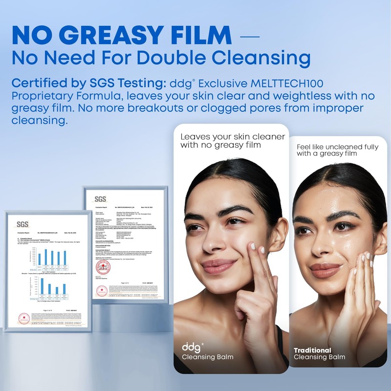ddg Cleansing Balm-Makeup Remover Balm for Sensitive Skin,Vegan|All Natural Plant