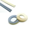 D/E Type Gap Weatherstrip for Doors & Windows - Soundproof, Draft-Proof, Energy Saver Gap D-Type/Beige 2ea