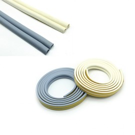 D/E Type Gap Weatherstrip for Doors & Windows - Soundproof, Draft-Proof, Energy Saver Gap D-Type/Beige 2ea