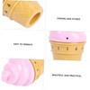 FUNOMOCYA 1Pc Pink Ice Cream Mechanical Kitchen Timer Fun Practical