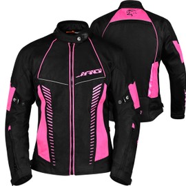 JAG Touring Motorcycle Jacket for Women, All Season Adventure Women's Dual Sport Jacket with CE Armor Cordura Fabric
