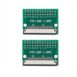 MTCELL - 2 unidades de placa convertidora de PCB FFC FPC de 26 pines de 1 mm, 0,5 mm, paso a inmersión de 2,54 mm, para cable FCC y adaptador de extensión