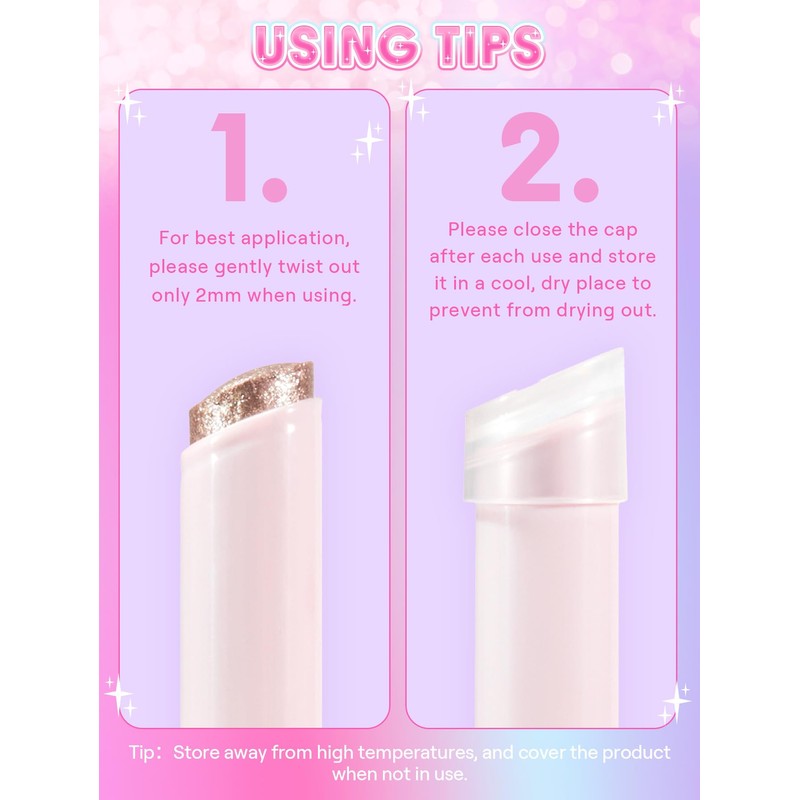 SHEGLAM Crystal Jelly Glaze Stick Eye Shadow Stick Eyeliner Brightener