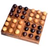 Knobelholz Pentalogic Wooden Strategy Game for 2 Players, Tactical Game