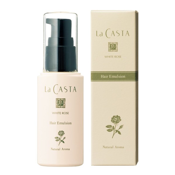 La Casta White Rose Hair Emulsion, White, 1.7 fl oz (50 ml) (x 1)