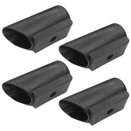 cyclingcolors 4 x glider caps sliding caps for steel tube tables round tubes protective caps chair caps plastic black 32 mm