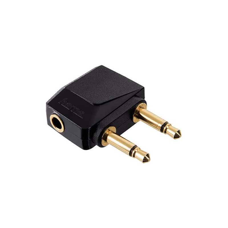 Hama 00128070 2x 3.5mm 3.5mm Black - cable interface/gender adapters