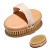 Wzenclave Cepillo Corporal Exfoliante 100% Natural con Mango de Bambú