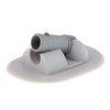 MagiDeal PVC Awning/Sun Fitting for Speedboat Fishing/Inflatable Boat, Grey