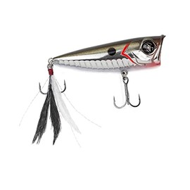 Googan Squad Blooper, 2-3/4 in, 3/8 oz, Topwater, Silver Flash, Bass Fishing Lure