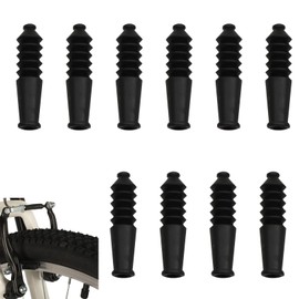 Pack of 10 Bellows Rubber Grommet Universal Bicycle Brake Cable Rubber Protective Cover Cable Guide Dust Protection Rubber Bellows Brakes Accessories for Mountain Bike V Brake Boots