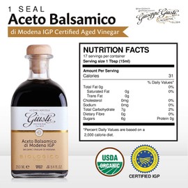 Giusti - Organic Balsamic Vinegar of Modena 1 Seal - 250ml