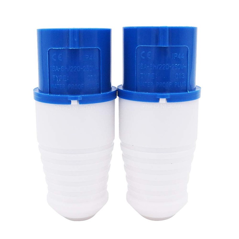 POFET 2Pcs Power Plus 3 Pin Plugs 16AMP 220-250 Volt