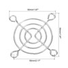 PATIKIL 50mm Fan Grill with Screws, 10 Pack Chrome Plated