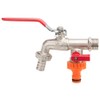 Double Duo Outlet Garden Tap Ball Valve Faucet Red Handle