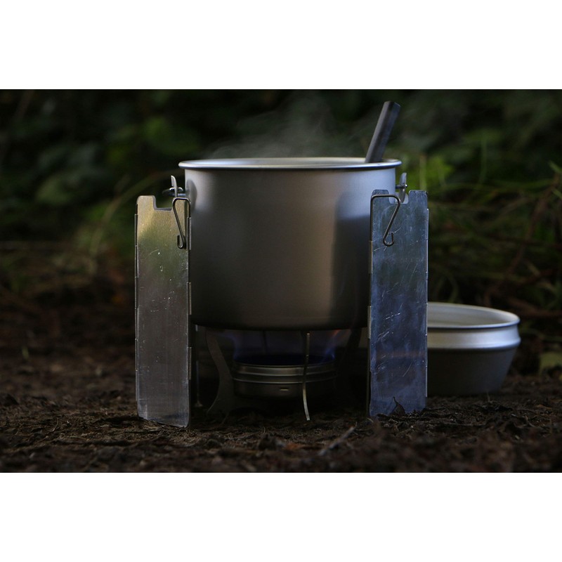 Polymath Products Phantom - Ultralight Stove and Windshield Set. Spill-proof