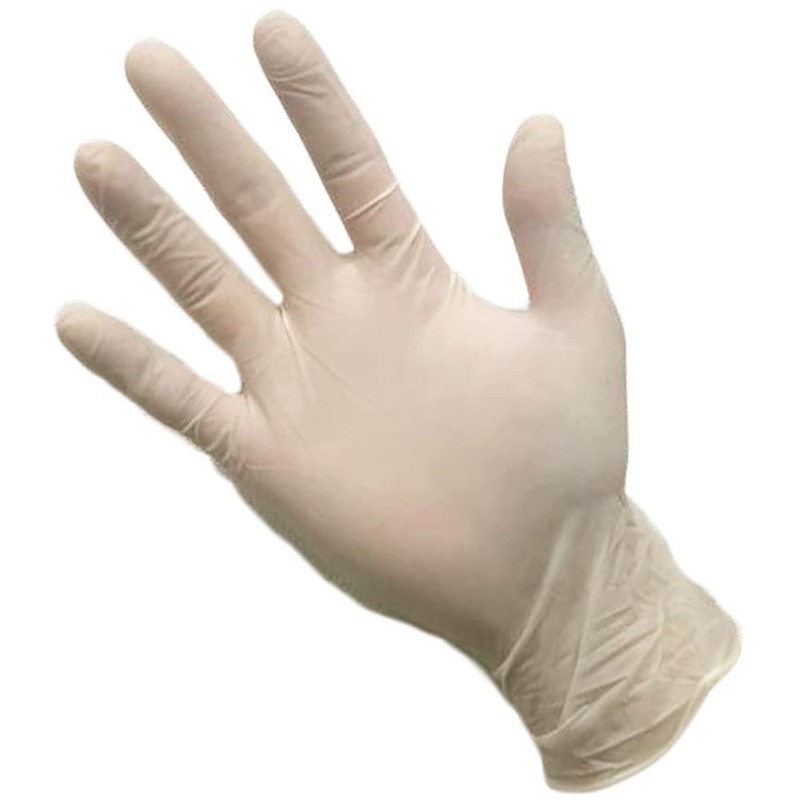 Utsunomiya Quinn Natural Rubber Gloves Powder Free L 100 Count