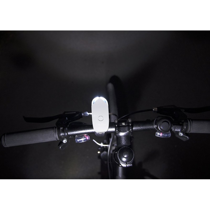 GENTOS(ジェントス) バイクライト 【明るさ20ルーメン/実用点灯10時間/防滴】 単3形アルカリ電池1本使用 ホワイト BL-B01WH ANSI規格準拠