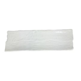 Made in Japan Japanese Ceramic Sushi Serving Plate 13" x 4.25" Rectangular White Made in Japan