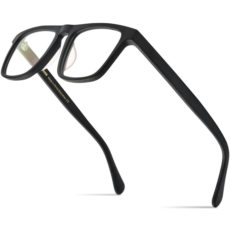 HEPIDEM Matte Acetate Glasses Frame Men Vintage Square Eyeglasses Optical