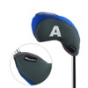 Andux Print Number Golf Iron Club Head Covers with Transparent