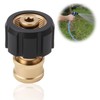 M22 Female to 1/4 Pressure Washer Adapter, Heavy-Duty Quick Coupling