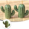 KiaoTime Ceramic Toothpick Holder Dispenser, Novelty Cute Cactus Design Toothpick