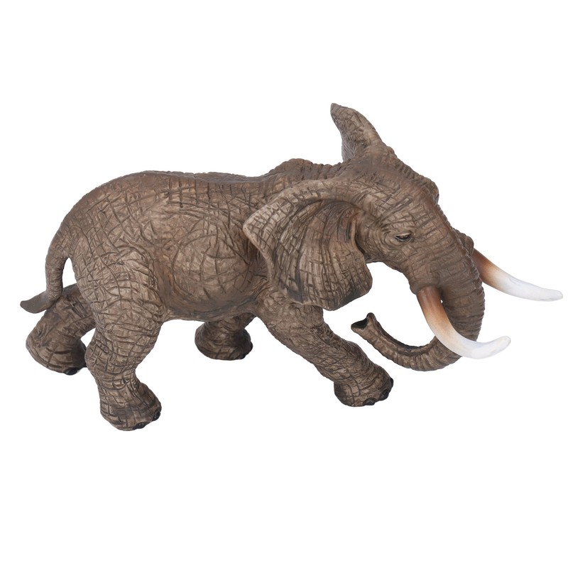 Elephant Figurine Model Vivid Details High Simulation Elephant Model Ornament