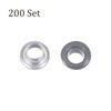 Kozelo Grommets Kit 200set-[4.5mm 3/16" Hole] Metal Eyelets Grommet Tool