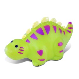 DolliBu Stegosaurus Dinosaur Bath Buddy Squirter - Floating Green Stegosaurus Rubber Bath Toy, Fun Water Squirting Bathtime Play for Toddlers Cute Dinosaurs Toy for The Bathtub, Beach & Pool for Kids