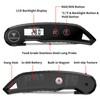 DOQAUS Meat Thermometers, 3S Instant Read Food Thermometer with ±0.5℃