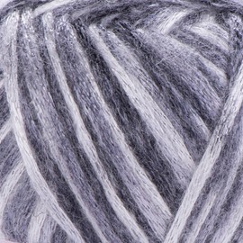1 Ball YarnArt Melody Variegated, Chainette Yarn, Shiny Metallic Sheen Yarn for Knitting, Crochet, Embroidery, 100 grams (3.5 oz), 230 meters (251 yards), 70% Polyamide 21% Acrylic 9% Wool Blend - 905
