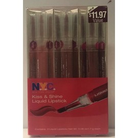 NYC Kiss & Shine Liquid Lipstick  0090-03  Berry Blast-please read below