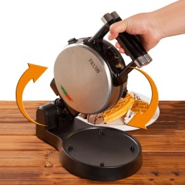 Secura Automatic 360 Rotating Non-Stick Belgian Waffle Maker Black, NEW Packaged