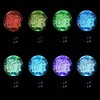 Blueshyhall Glass Crystal Shift Knob Blue Bubble, LED Multicolor Gradient