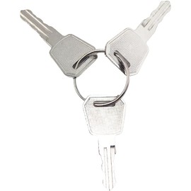 SPJIUQI 3PCS 1115-500016-00 Ignition Keys Compatible with Big Joe Electric Pallet Jacks E30 EZ30 EPT20-15ET EPT20-18EA ES10-10ES ES10-10MM ES10-22DM ES10-22MM JX1 JX2, Brown, 1