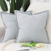 Madizz Set of 2 Linen Cushion Covers with Broad Edge