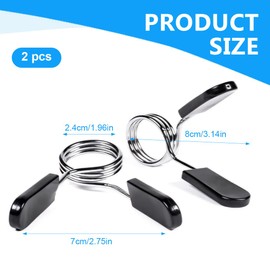 JAWUZ 2 Stück 25mm gewichte hantel Langhantel-Clip,Hantelstange Federverschluss,hantelverschluss Gewicht Hebel-Klemmen Hanteln, Hantel-Klammern Hanteln, Gewichtheben, Hantelbefestigung