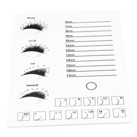 OHPHCALL 1pc Acrylic Eyelash Display Board Eyelash Grafting Tool for Beauty Salons and Personal Use Portable Storage for Fake Essential Makeup Accessory