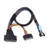 cablecc Mini Cool Edge IO MCIO 4X to U.2 SFF-8639