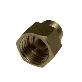 Mvated M14X1.5 Female To 1/4” BSP Male Coupling Adapter Brass Oil Pressure Fitting