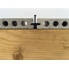 100 x Black Composite Decking T Clips with Fixing Screw