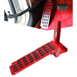 PKEDUO JK Dead Pedal Left Side Driver Foot Rest Pad Kick Panel Compatible with 2007-2017 Wrangler JK JKU 2/4-DOOR(NOT FOR 2018+ JL MODELS)