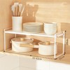 Expandable Kitchen Shelf Organizer Cabinet Countertop Retractable Seasoning Rack