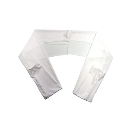 Fujisho Salofix F21363 Arm Cover, White, Sun Protection, Wrap Around Your Neck, Stall Style, Arm Cover, Arm Shawl