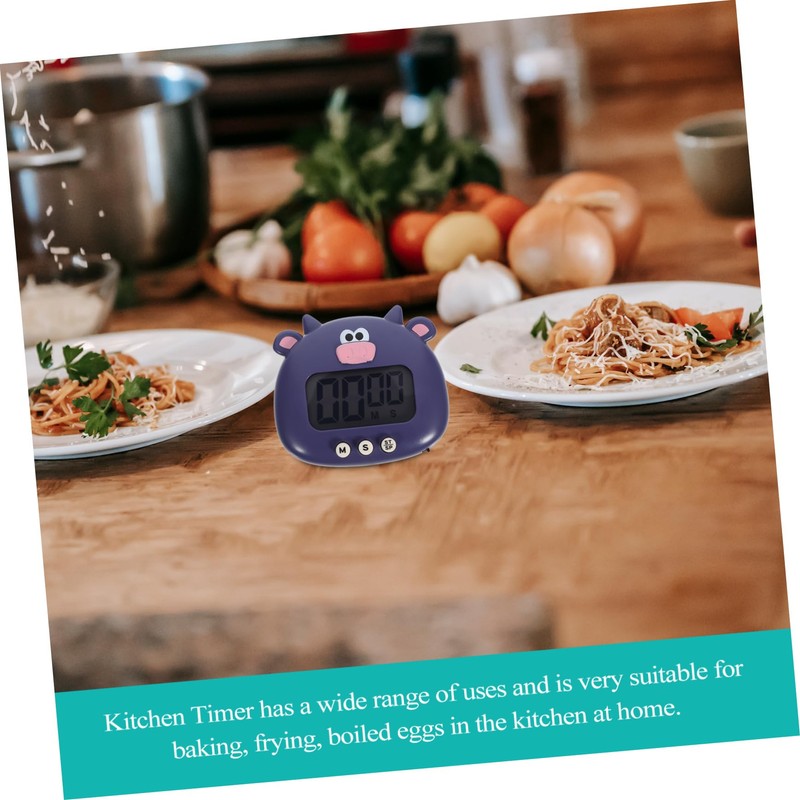 SHOWERORO Cartoon Ox Electric Baking Timer Kitchen Countdown Timer Loud