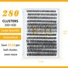 Lash Clusters 30D+40D-D-9-15MIX B&Q Lash Individual Lashes 280 Clusters 20D