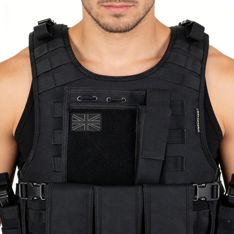 Union Jack Patch, 3D PVC Hook & Loop for Rucksacks,