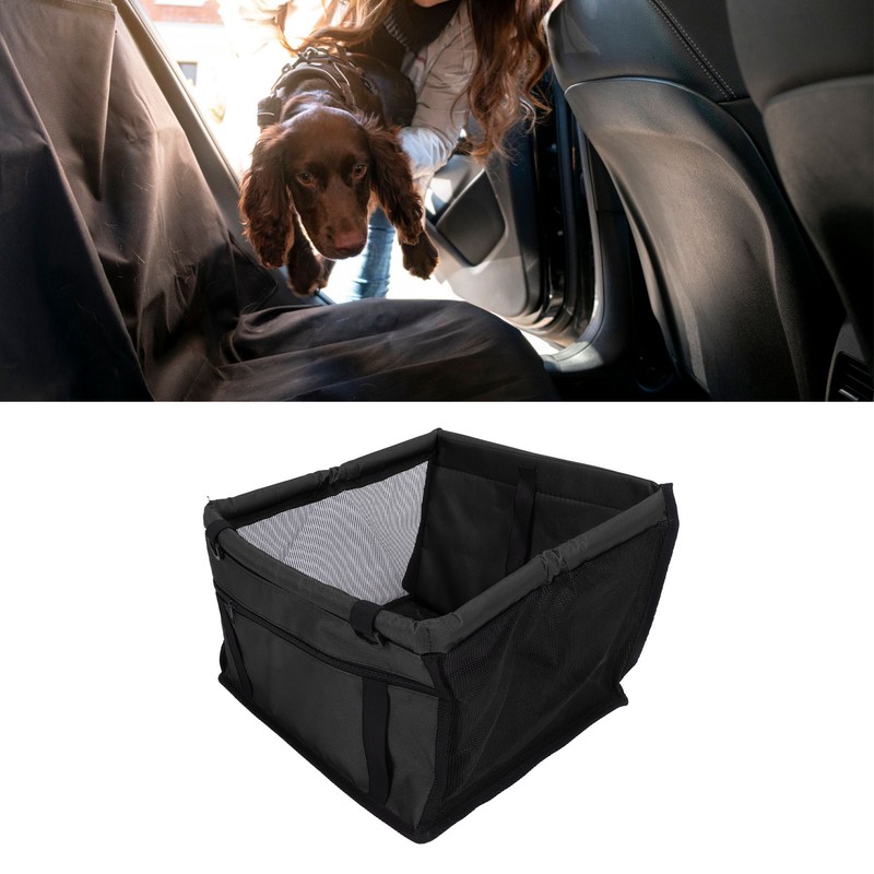 Pet Car Seat Waterproof Breathable Prevent Slip Adjustable Straps Dog